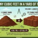 Infographic is showing that How Many Cubic Feet in a Yard of Topsoil? Complete Guide