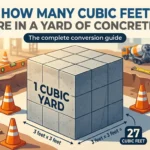 Infographic is showing that How Many Cubic Feet Are in a Yard of Concrete?