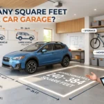 Infographic is showing thatHow Many Square Feet Is a One Car Garage?