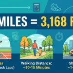 Infographic is showing that How mony feet is 0.6 miles?