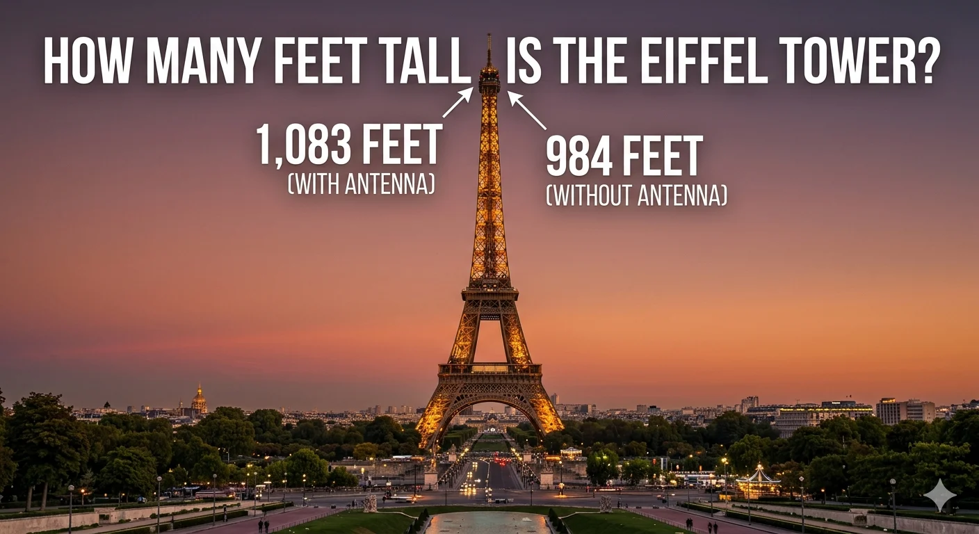 How Many Feet Tall Is the Eiffel Tower?