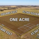 Infographic is showing that.How Many Square Feet Are There in an Acre?