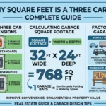 traffic is showing that How Many Square Feet Is a Three Car Garage?