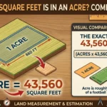 Infographic is showing that How Many Square Feet Is in an Acre? Explained Clearly