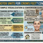 Hi infographic is showing that How Many Botox Units for Crows Feet? Complete Guide