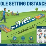 I'm so graphic is showing that How Many Feet Is a Cornhole Board Away?