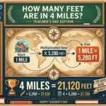 Infographic is showing that How Many Feet Are in 4 Miles? Easy Conversion Guide