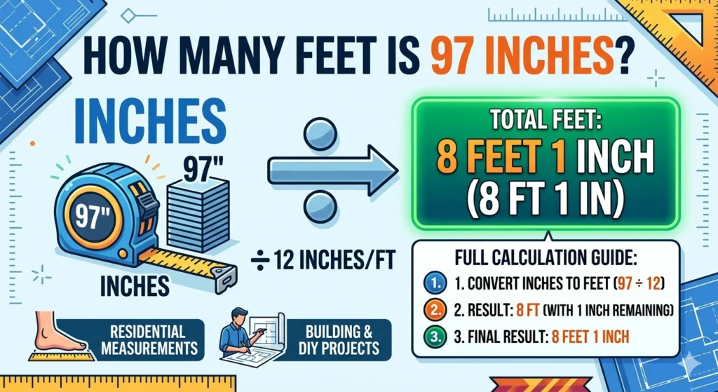 How Many Feet is 97 Inches? Complete Conversion Guide