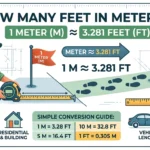 Infographic is showing that How Many Feet in Meters? Simple Conversion Guide