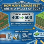 Infographic is showing that How Many Square Feet Are in a Pallet of Sod?