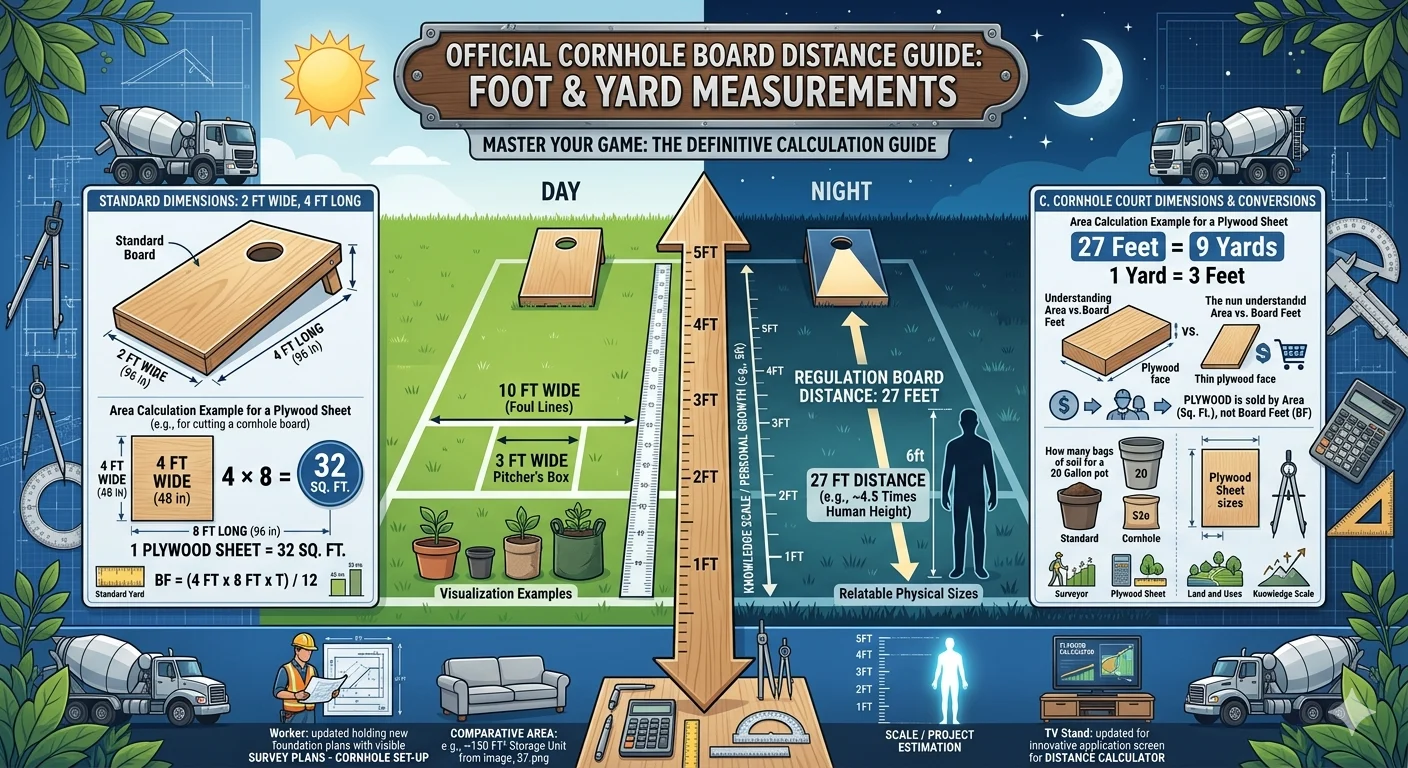 How Many Feet in Cornhole? Official Board Distance Guide