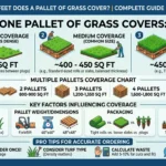 Infographic is showing that How Many Square Feet Does a Pallet of Grass Cover?