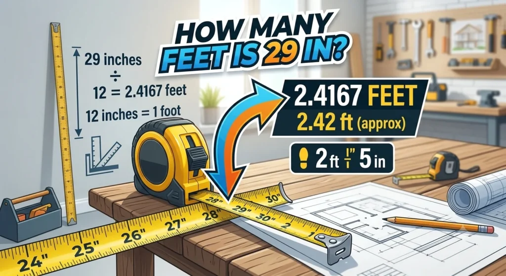 Infographic is showing that 10 Meters Is How Many Feet? Easy Conversion Guide