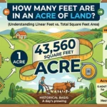 Infographic is showing that How Many Feet Are in an Acre of Land? Explained Simply