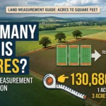 Infographic is showing that How Many Feet Is 3 Acres? Full Conversion Explained
