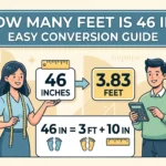Infographic is showing that How Many Feet Is 46 In? Easy Conversion Guide Hu