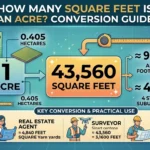 Infographic is showing that How Many Square Feet Is an Acre? Conversion Guide