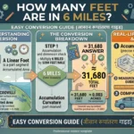 Infographic is showing that How Many Feet Are in 6 Miles? Easy Conversion Guide