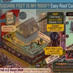 Infographic is showing that How Many Square Feet Is My Roof? Easy Roof Calculator Guide